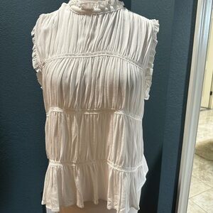 Chic Ruffled White Blouse